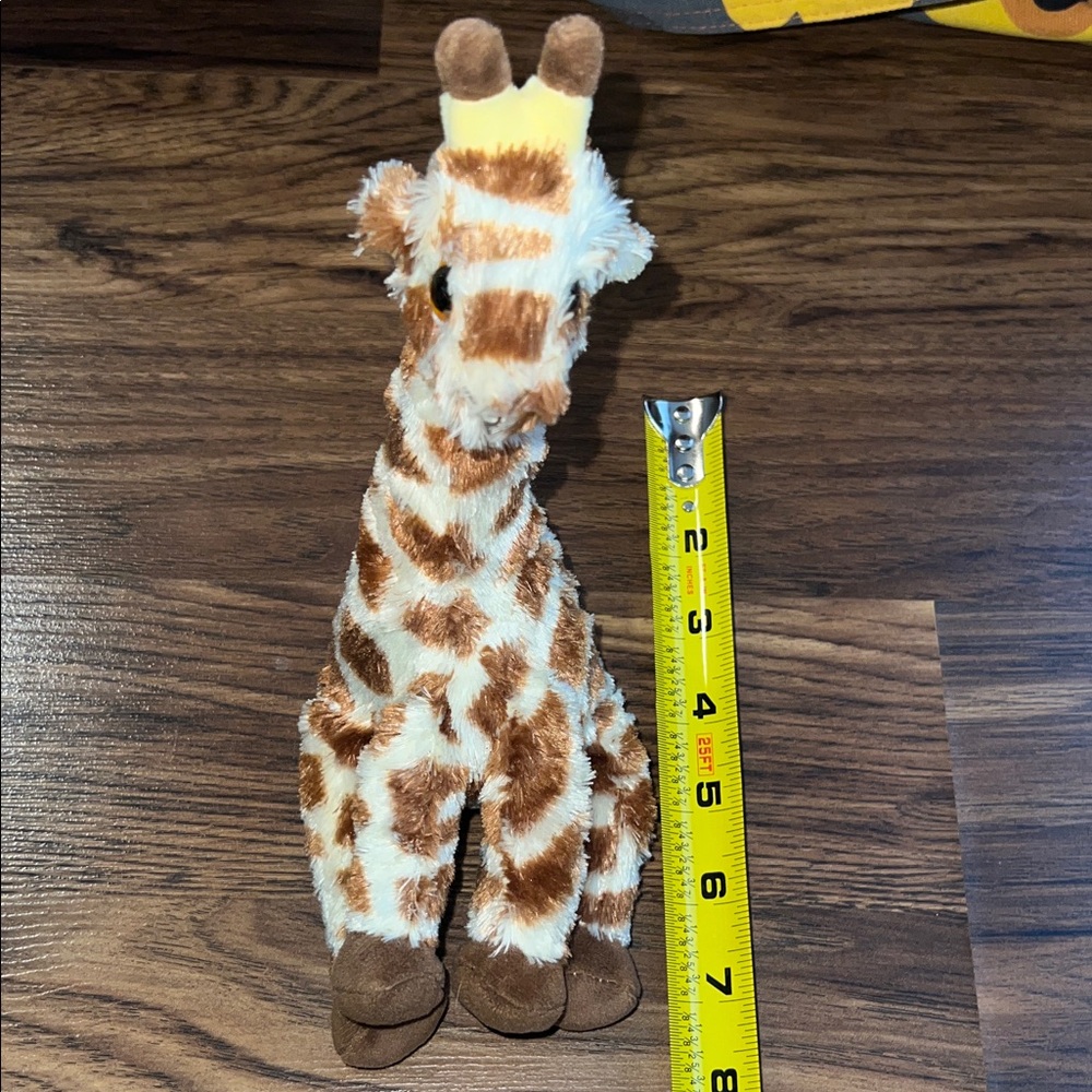 TYSilk - Gavin Plush Giraffe Toy with Brown and Cream Stripes